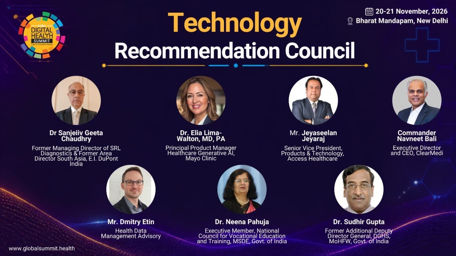 GDHS 2026 Technology Recommendation Council members